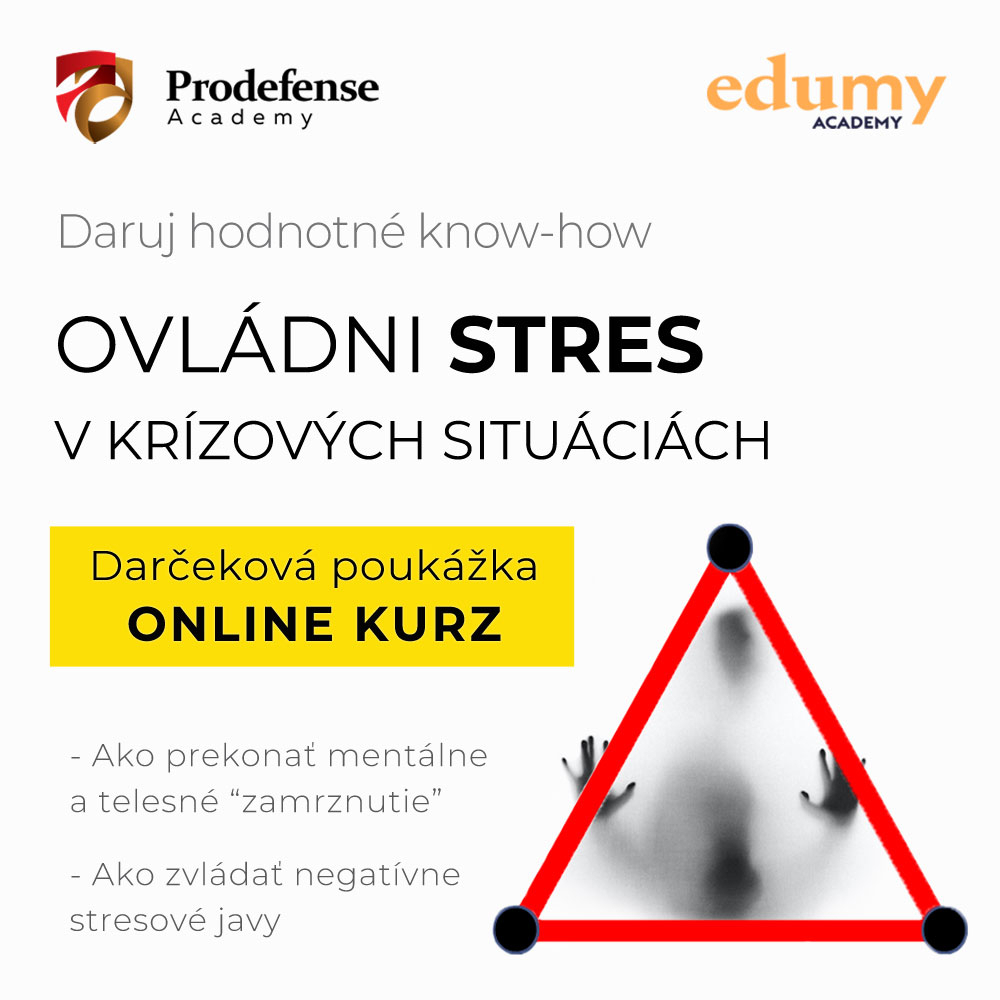 <small><h5>Darčeková poukážka na online kurz:</h5></small><BR>Ovládni stres v krízových situáciách<BR>