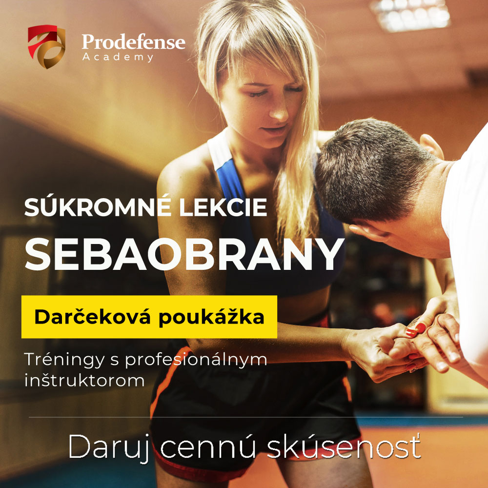 <small><h5>Poukážka pre ženu:</h5></small><BR>Súkromné lekcie sebaobrany s profesionálnym inštruktorom<BR>