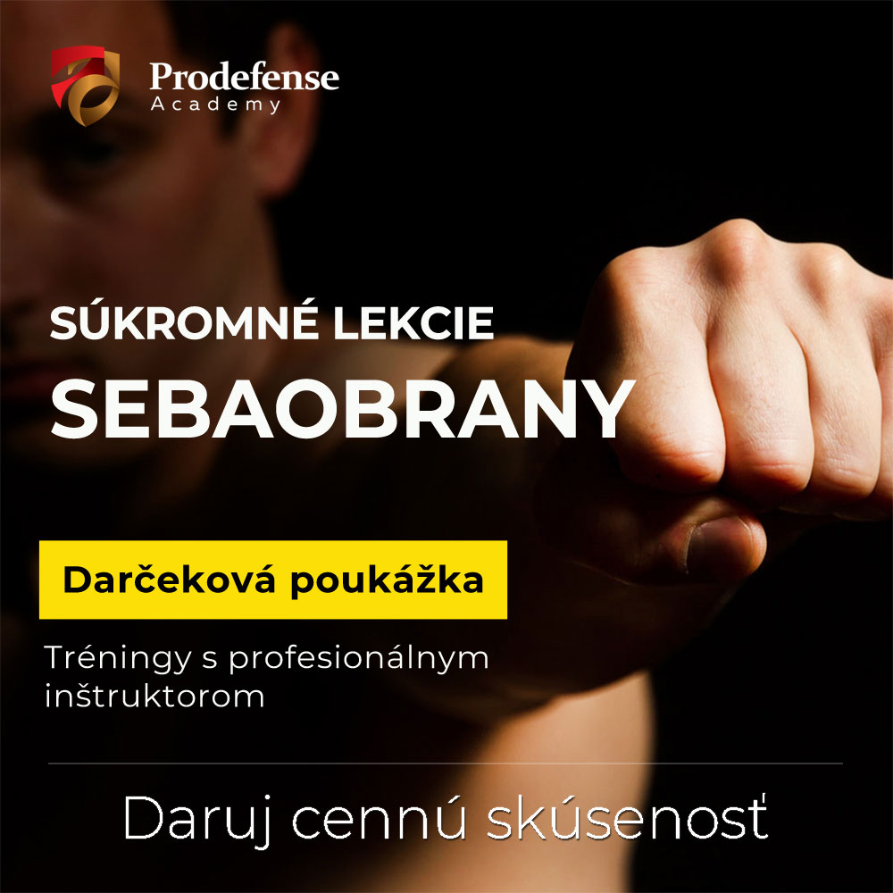 <small><h5>Poukážka pre muža:</h5></small><BR>Súkromné lekcie sebaobrany s profesionálnym inštruktorom<BR>