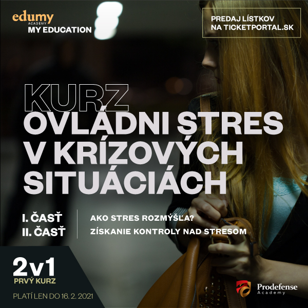 A. Online školenie:<small><h5>Ovládni stres v krízových situáciách</h5></small>