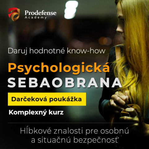 Darčekový poukaz - Komplexný kurz "Psychológia a správanie v sebaobrane"